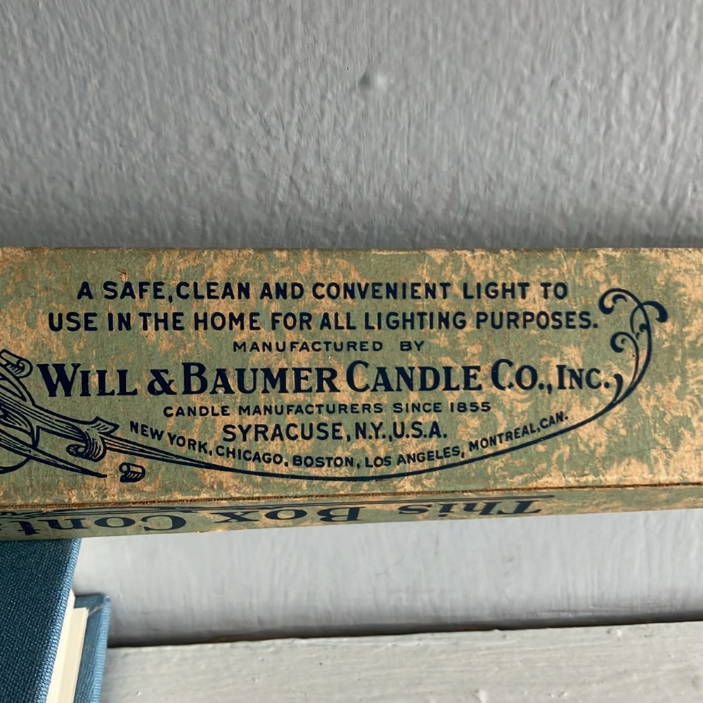 Vintage - Phoenix Brand Wax Tapers in Box - Will & Baumer Candle Co - Picture 4 of 8